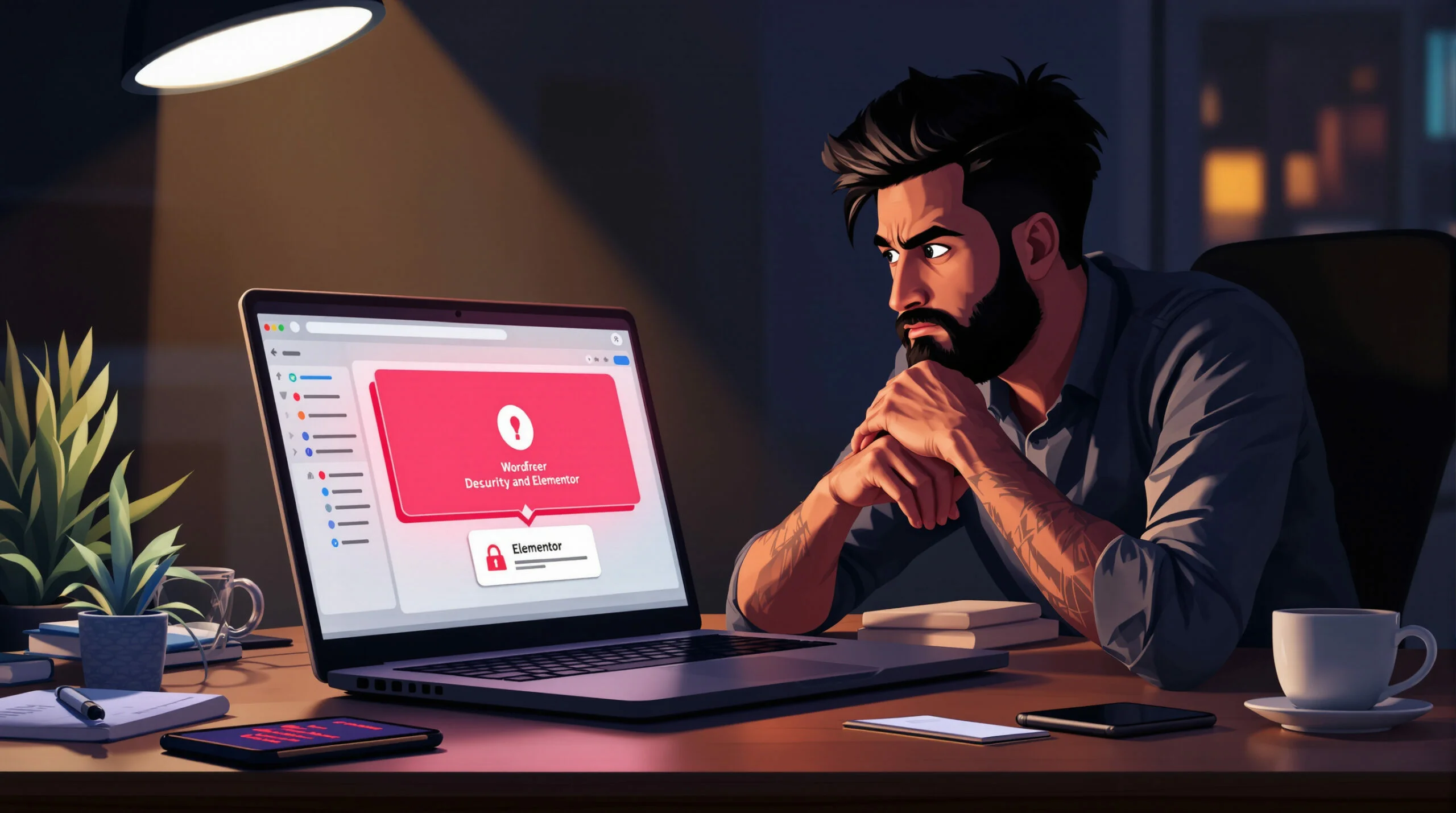 Elementor WordPress : problème d'alerte de sécurité bloquant l'éditeur