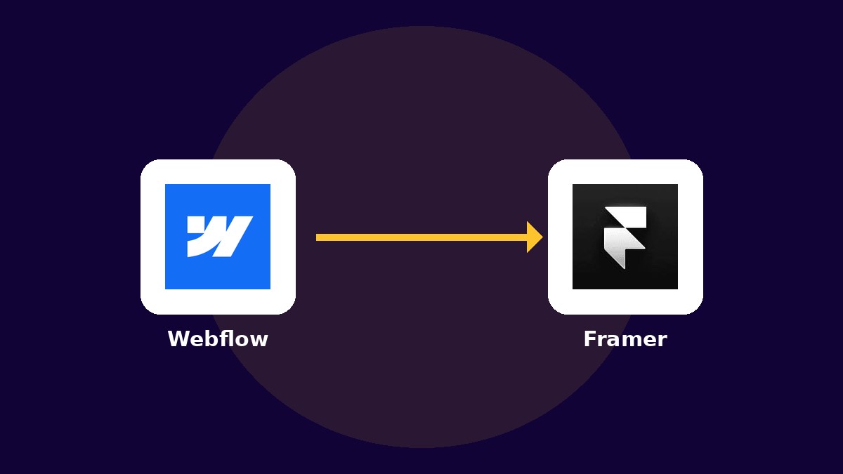 Expert Migration Webflow vers Framer : Quand faut-il changer de plateforme de design pour vos landing pages ?